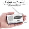 FLEXMAN Portable AM FM Miniature Radio, Universal Stereo Receiver, Built in Speaker, Music Player with Telescopic Antenna, Standard Earphones Jacks view 3