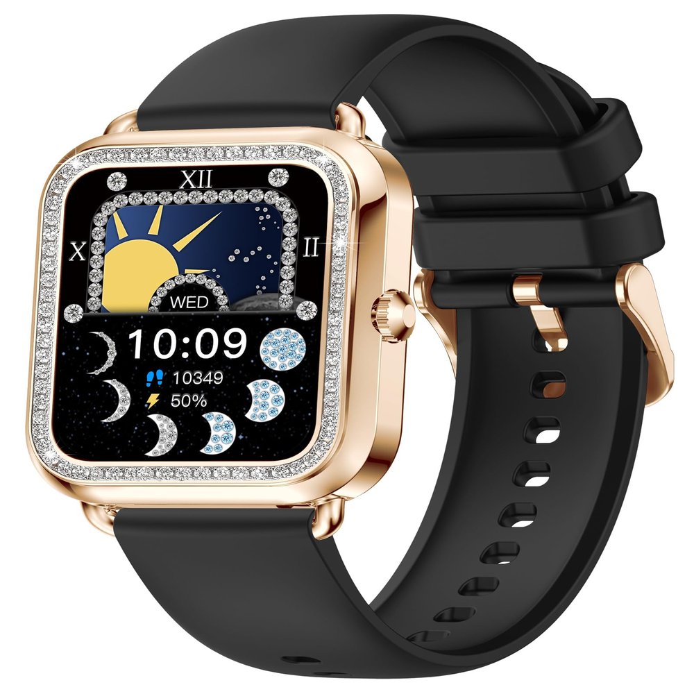 Smart Watch for Women Ladies Smart Watches Waterproof Smartwatch Women Fitness Tracker Pedometer Calories Step Counter Heart Rate Monitor Sleep Monitor Bluetooth Call Remote Music iOS Android Phones