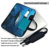 14 inch Laptop Tote Bag Men Women Underwater Wildlife Shoulder Laptop Sleeve Briefcase Messenger Computer Bag view 3
