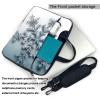13 inch Laptop Tote Bag Men Women Transparent snowflake Shoulder Laptop Sleeve Briefcase Messenger Computer Bag view 3