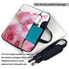 15.6 inch Laptop Tote Bag Men Women White Butterfly Shoulder Laptop Sleeve Briefcase Messenger Computer Bag view 3