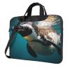 13 inch Laptop Tote Bag Men Women Penguin Swimming in The Ocean Shoulder Laptop Sleeve Briefcase Messenger Computer Bag view 1