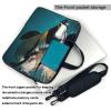 13 inch Laptop Tote Bag Men Women Penguin Swimming in The Ocean Shoulder Laptop Sleeve Briefcase Messenger Computer Bag view 3