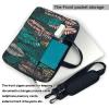15.6 inch Laptop Tote Bag Men Women Tribal Tropical Jungle Palm Tree Shoulder Laptop Sleeve Briefcase Messenger Computer Bag view 3