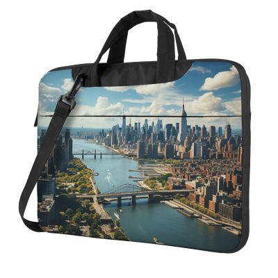 14 inch Laptop Tote Bag Men Women Penthouse View Over New York Manhattan Shoulder Laptop Sleeve Briefcase Messenger Computer Bag