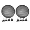 NDNCZDHC 2 Pcs Speaker Grill Cover 8 Inch Car RV Black Metal Iron Subwoofer Mesh Grill Cover view 1