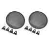 NDNCZDHC 2 Pcs Speaker Grill Cover 8 Inch Car RV Black Metal Iron Subwoofer Mesh Grill Cover view 3