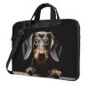 15.6 inch Laptop Tote Bag Men Women Pad Dachshund Shoulder Laptop Sleeve Briefcase Messenger Computer Bag view 1