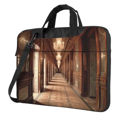 13 inch Laptop Tote Bag Men Women Vintage Corridor Shoulder Laptop Sleeve Briefcase Messenger Computer Bag