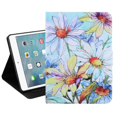 Dteck Slim Case for ipad 5th/6th Generation 9.7 inch 2017/2018, ipad air 1/2 Case, Shockproof Protective PU Leather Auto Wake/Sleep Stand Wallet Cover for Apple ipad 5th/6th Gen,Daisy