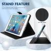 Dteck Slim Case for ipad 5th/6th Generation 9.7 inch 2017/2018, ipad air 1/2 Case, Shockproof Protective PU Leather Auto Wake/Sleep Stand Wallet Cover for Apple ipad 5th/6th Gen,Daisy view 3