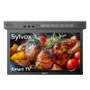 SYLVOX 15.6" Flip Down Smart TV Under Cabinet Google TV Supports 360 Degree Rotation WiFi & Wireless Connection, Storage Design for Kitchen Bedroom RV Yacht (Classic Black) view 1