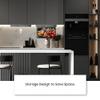 SYLVOX 15.6" Flip Down Smart TV Under Cabinet Google TV Supports 360 Degree Rotation WiFi & Wireless Connection, Storage Design for Kitchen Bedroom RV Yacht (Classic Black) view 3