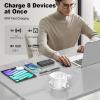 Pop Up Countertop Outlet with 15W Wireless Charger, PD 65W USB-C Ports & 4 AC Outlets, 800J Surge Protection, 4.75 inch Pop Up Electrical Outlet, 6Ft Cord for Home Office(ETL & FCC Listed) view 3