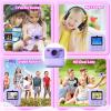 Kids Instant Digital Cameras for Boys and Girls, 1080P HD Dual-Lens Selfie Digital Camera with Print Paper & 32G Card, Christmas Birthday Gifts Toys for Toddler and Teenagers Age 3-16 Years Old view 3