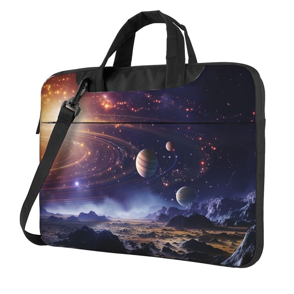 13 inch Laptop Tote Bag Men Women Outer Space Galaxy Universe Shoulder Laptop Sleeve Briefcase Messenger Computer Bag