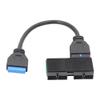 GZSHUNLI 3.0 19Pin 1 to 2 Header Extension Wire Black USB HUB with Adopting Chip and Modular Cable Line and Expansion Card, 500401037 view 4