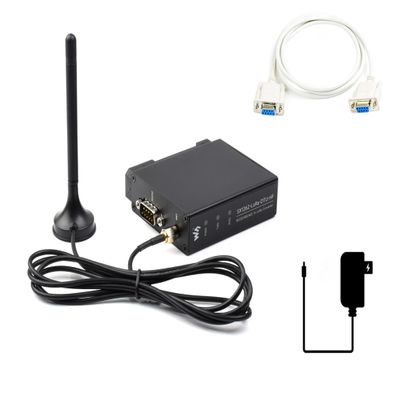 SX1262 LoRa Data Transfer Kit, RS232/RS485/RS422 to LoRa, Based on SX1262, up to 5KM Distance Communication, Suitable for Data Acquisition in Industry/Agriculture (with Serial Cable + Power Supply)