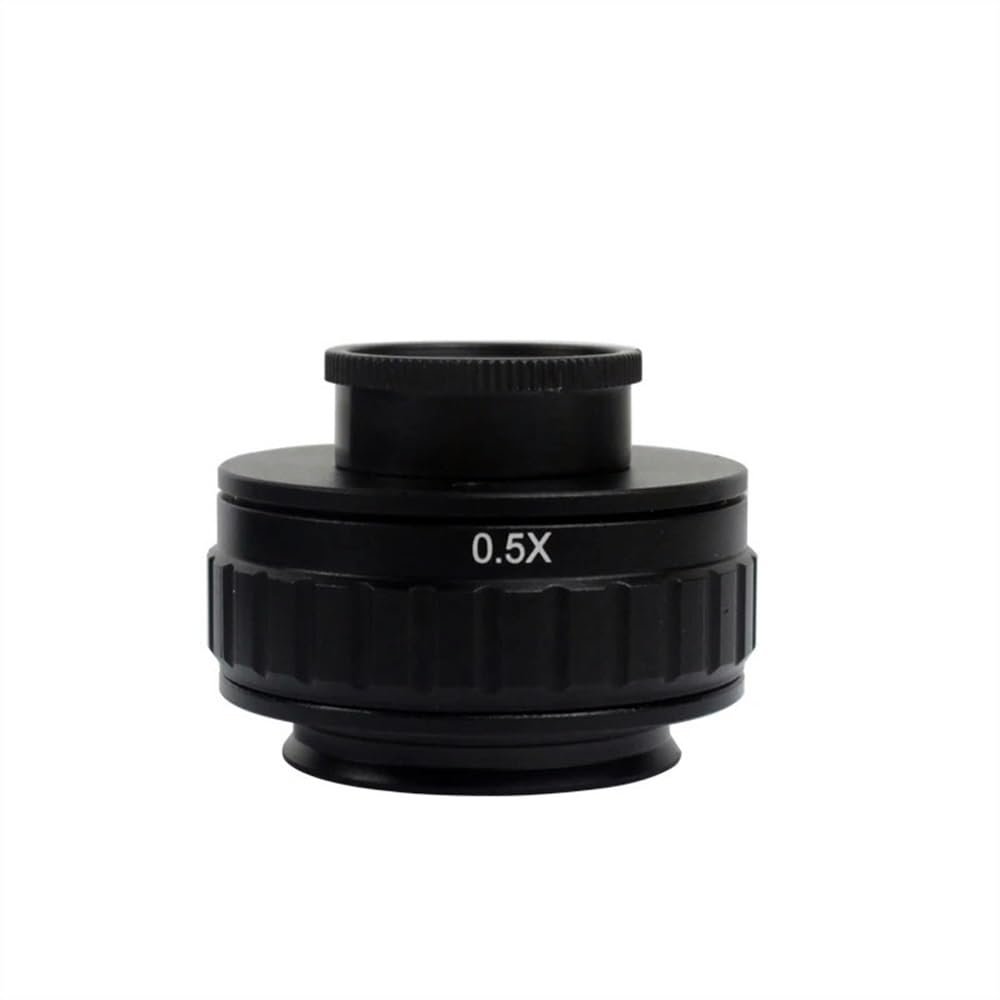 JOEBO Microscope Kit 0.35X 0.5X C Mount Lens Adapter Focus Adjustable Camera Installation C Mount Adapter Suitable for Trinocular Stereo Microscope Microscope Lens Adapters(Color:0.5X C-Mount Lens)