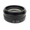 JOEBO Microscope Kit 200X 180X 300X Microscope Adjustable Magnification Monocular Zoom C Mount 0.3X 0.5X 2X Barlow Lens for Video Microscope Camera Microscope Lens Adapters(Color:0.3X) view 1