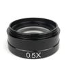 JOEBO Microscope Kit 200X 180X 300X Microscope Adjustable Magnification Monocular Zoom C Mount 0.3X 0.5X 2X Barlow Lens for Video Microscope Camera Microscope Lens Adapters(Color:0.5X) view 1
