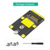 GZSHUNLI MSATA to M.2(NGFF) Key B Adapter for 2230/2242 SSD Card Adapter for Multi-System PCS Accessories, Black, 500449879 view 4