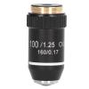 100X Magnification Microscope Objective Lens High Power Brass Material for Clearer Image, with Spring view 3