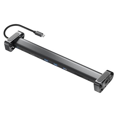 GZSHUNLI 10 in 1 USB C Hub Multiport Adapter Gigabit Ethernet RJ45 Dock Station Laptop Stand USB 3.0 1 Piece