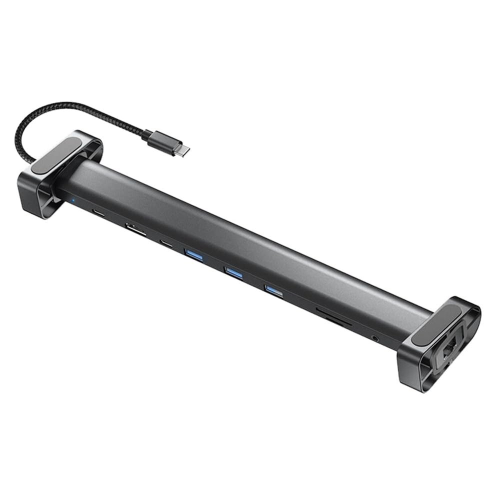 GZSHUNLI 10 in 1 USB C Hub Multiport Adapter Gigabit Ethernet RJ45 Dock Station Laptop Stand USB 3.0 1 Piece