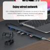 GZSHUNLI 10 in 1 USB C Hub Multiport Adapter Gigabit Ethernet RJ45 Dock Station Laptop Stand USB 3.0 1 Piece view 2