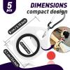 5 Pcs Zip Tie Organizer - Lightweight Cable Tie Holder for Easy Organization Without Waste - Reusable Zip Tie Tool - Zip Tie Holder view 2