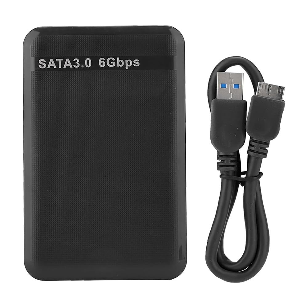 GZSHUNLI USB3.0 SATA3.0 High Speed 6Gbps Mobile Hard Disk Enclosure 2.5 Inch USB3.0 Hard Drive Box Black ABS Support 3TB UASP Hard Disk Enclosure