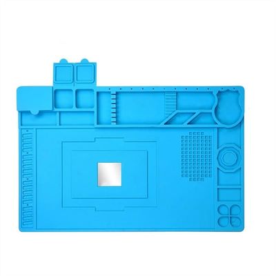 Joebo Microscope Kit Heat Insulation Repair Pad Soldering Work Station Mat Silicon Welding Soldering Maintenance Platform For Phone Repair Tool Microscope Lens Adapters(Color:TE-607)