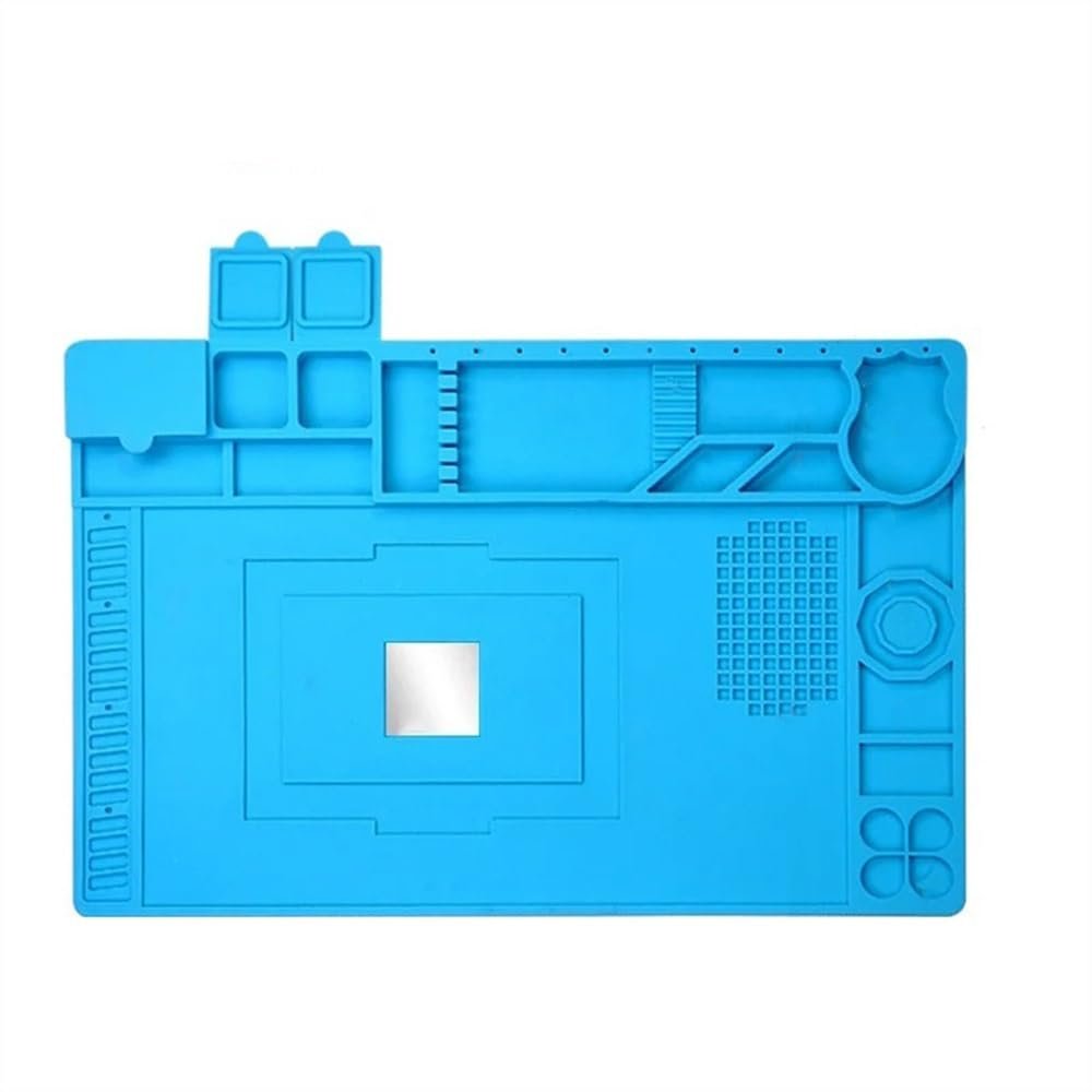 Joebo Microscope Kit Heat Insulation Repair Pad Soldering Work Station Mat Silicon Welding Soldering Maintenance Platform For Phone Repair Tool Microscope Lens Adapters(Color:TE-607)