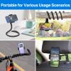 Chunxiao Portable Stroller Phone Holder Mount for Baby and Parent to One Hand Operation - Flexible Phone Holder for Stroller Handlebar with Angle Adjustable Fits Most 3.5" - 7.5" Cellphones view 3