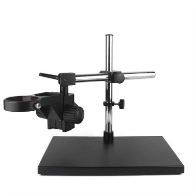 JOEBO Microscope Kit Industrial Binocular Trinocular Microscope Camera Stand Holder Arm Bracket 76mm Universal 360 Rotating Maintenance Workbench Microscope Lens Adapters(Color:Black A)