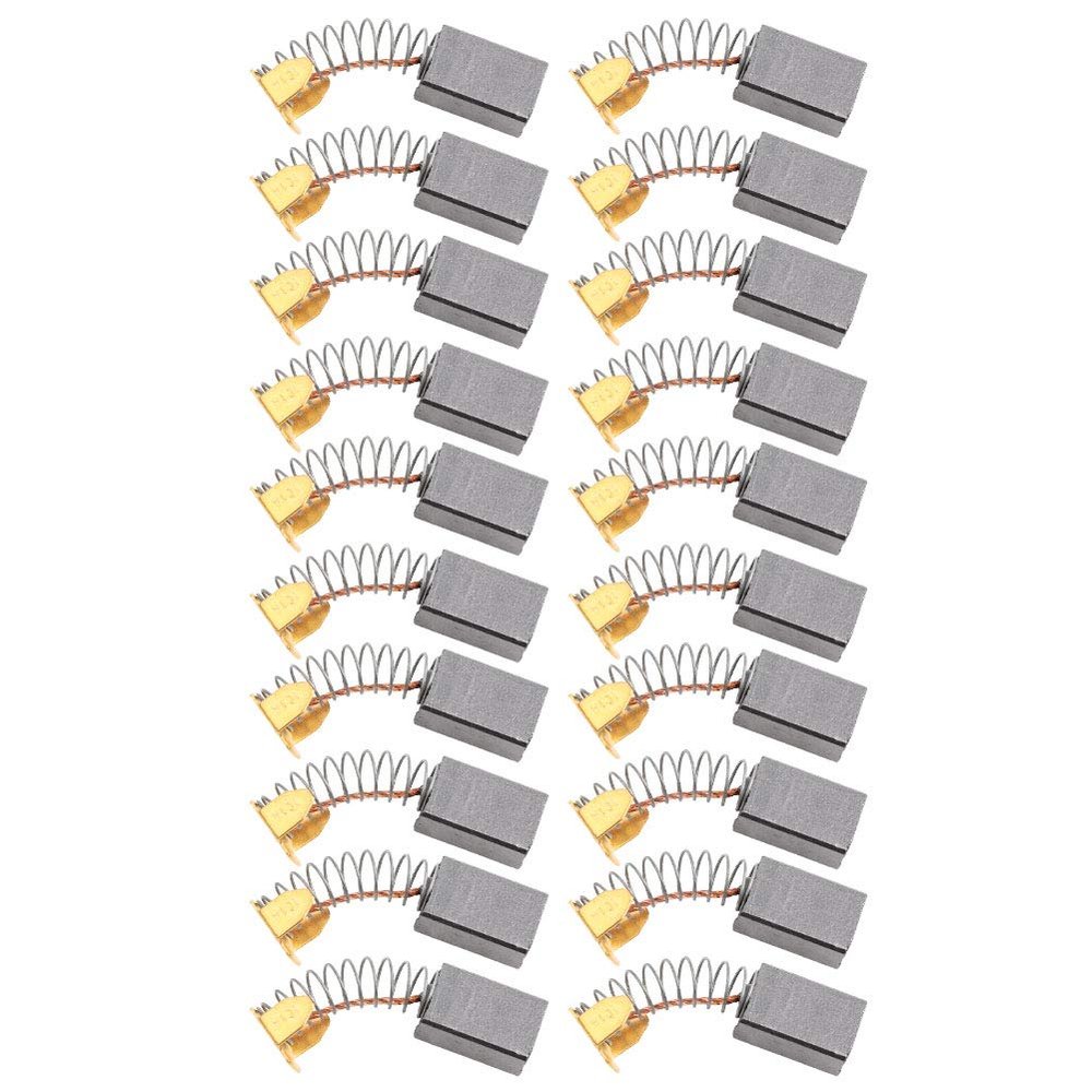 MUNEFE 20pcs Motor Carbon Brush, Conductive Carbon Brush Replacement, reat Conductive Carbon Brush for Power Tool Repai