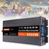 3000W 4000W 5000W 6000W Watt Pure Sine Wave Inverter 12V 24V 48V 60V to 220V 230V 240V Car Converter Power for motorhomes, Truck, Boat, Camping, Household,6000W-24V view 1