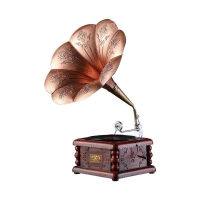 DirectNine Basics Vinyl Player Vintage, Phonograph Record Player,Portable Version Retro Style Subwoofer Speaker Sound System Music Box Gramophone