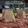 Victrola Rock Speaker Connect, Sand, Wireless Outdoor Speaker with Bluetooth 5.3, 22-Hour Battery Life, Portable Speaker with Solar Charging, IP65 Waterproof Speaker - Pair view 2