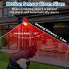 QXMH Solar Sound & Light Alarm Outdoor Motion Sensor, 6LEDs Flash Warning Security Alarm System, 111db Outdoor Dog Baking Security Siren Waterproof for Villa, Farm, Chicken Coop view 3