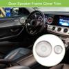 ACROPIX Front Door Speaker Frame Cover Trim Car Audio Stereo Horn Speaker Grille Fit for Mercedes Benz C238 W238 2016-2022 Stainless Steel Silver Tone - Pack of 4 view 2