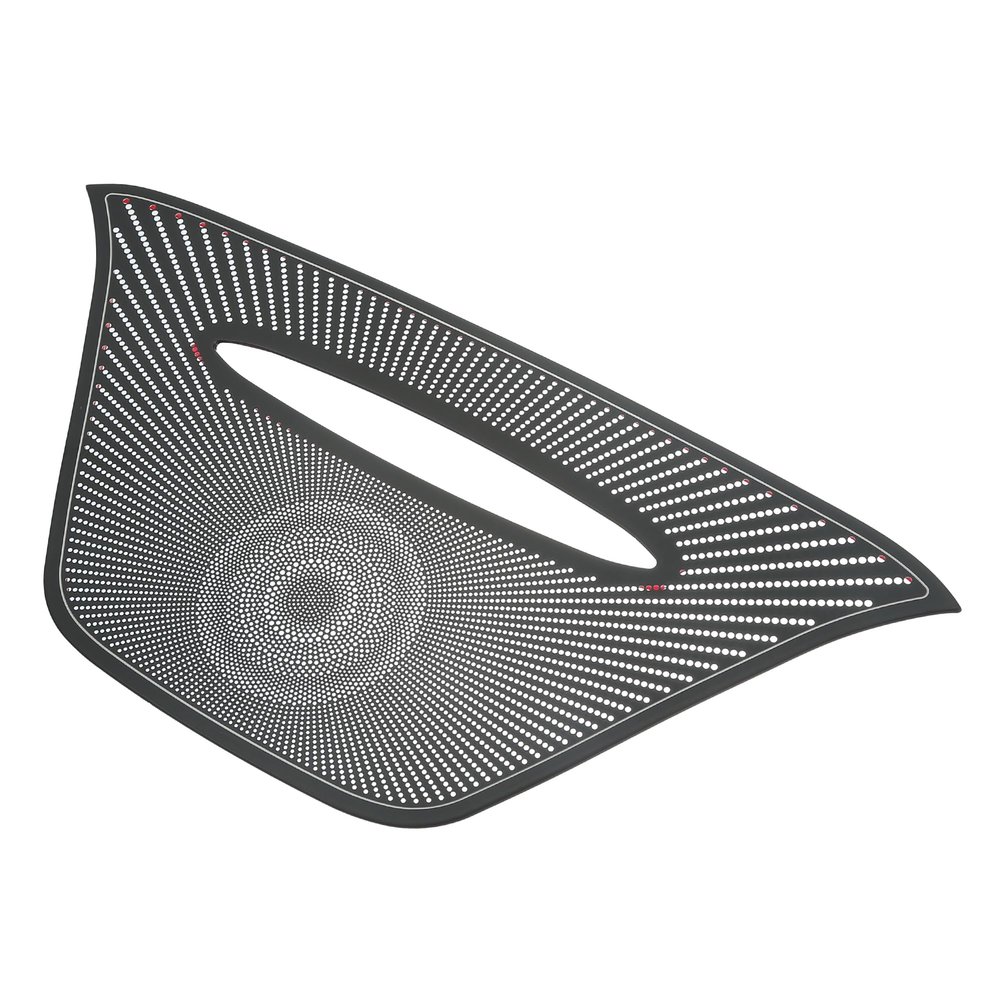 ACROPIX Dashboard Speaker Frame Cover Trim Car Audio Stereo Horn Speaker Grille Fit for Mercedes Benz GLA X156 CLA C117 a Class W176 Stainless Steel Titanium Tone - Pack of 1