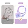 DIY Cable Protector Charger Wire Saver, 5 in 1 Data Cable 18W/20W USB-C Charger Case Line Cord Protector Compatible with iPhone 11 12 13 14 15 Pro Max - Excluding Charger and Cable (Purple Bow) view 3