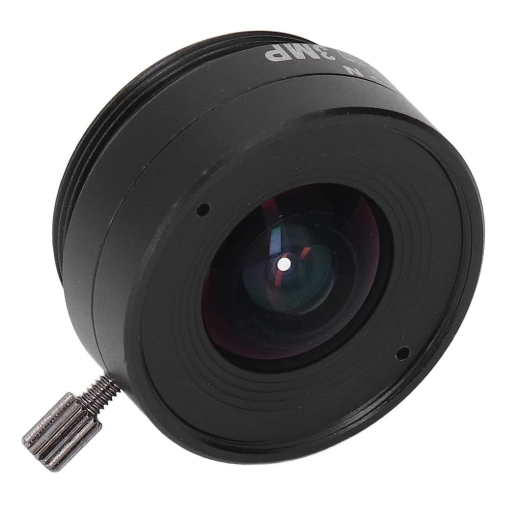 MUNEFE 2.1MM 3MP CS Mount Lens, Wide Angle CCTV Camera Lens, Home Security Cameras for Families, Shops, Warehouses and Parking Lots and Other Environments