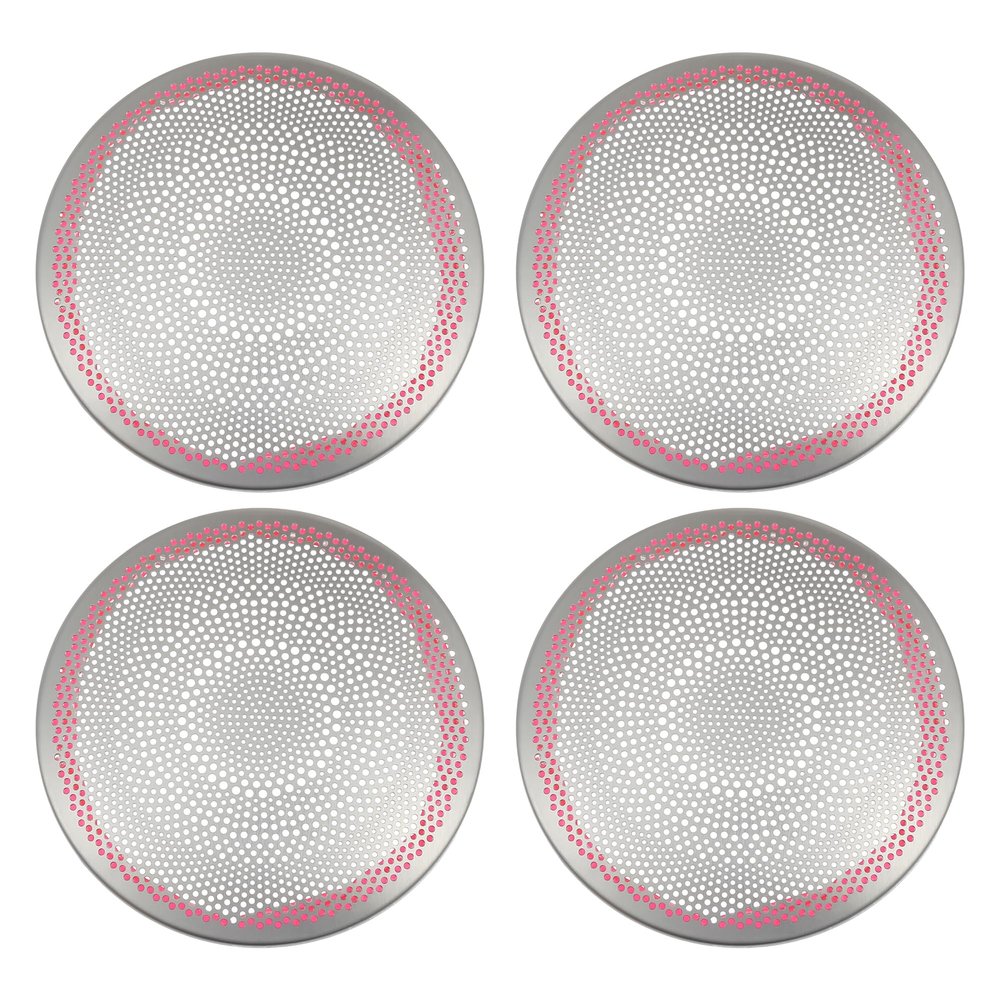 ACROPIX Front Rear Left Right Door Speaker Frame Cover Trim Car Audio Stereo Horn Speaker Grille Fit for Mercedes Benz C E GLC Class W205 W213 2015-2021 Silver Tone - Pack of 4