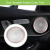 ACROPIX Front Rear Left Right Door Speaker Frame Cover Trim Car Audio Stereo Horn Speaker Grille Fit for Mercedes Benz C E GLC Class W205 W213 2015-2021 Silver Tone - Pack of 4 view 2
