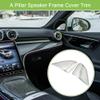 ACROPIX A Pillar Speaker Frame Cover Trim Car Audio Stereo Horn Speaker Grille Fit for Mercedes Benz C-Class W206 2022-2023 Stainless Steel Silver Tone - Pack of 2 view 2