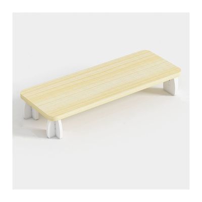 CPU Stand CPU Stand Holder, Wood PC Tower Stand Monitor Stand Riser, PC Host Case Holder Wooden Multifunctional Shelf for Desk Home Office PC Tower Stand(Color:B)