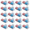 20Pcs Lever Nuts Wire Connectors 2 in 4/6/8/10/12 Out Quick Wiring Cable Connector Push-in Conductor Terminal Block Quick Terminal Blocks Lever Nut Assortment Connectors (2 in 10 Out) view 1